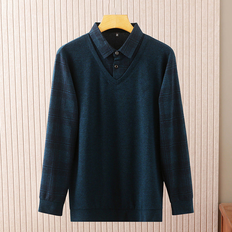 Men's Thickened False 2-Piece Sweater