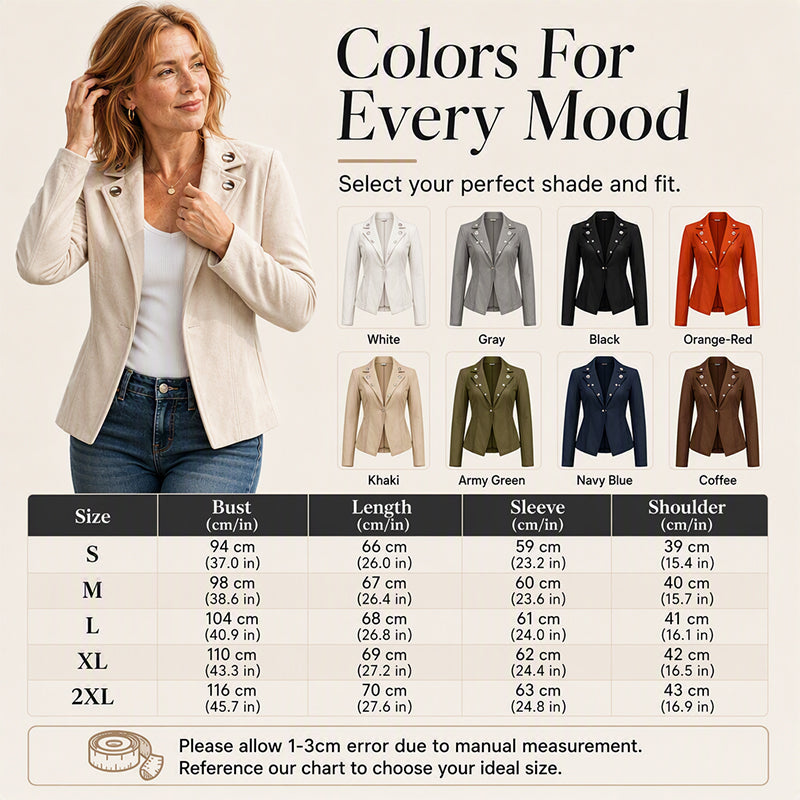 Women's Chic Lapel Slim Fit Jacket