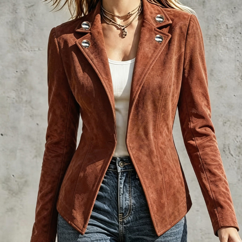 Women's Chic Lapel Slim Fit Jacket