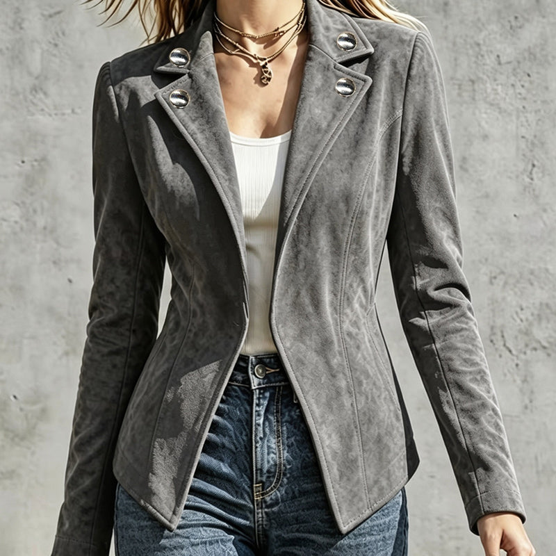 Women's Chic Lapel Slim Fit Jacket