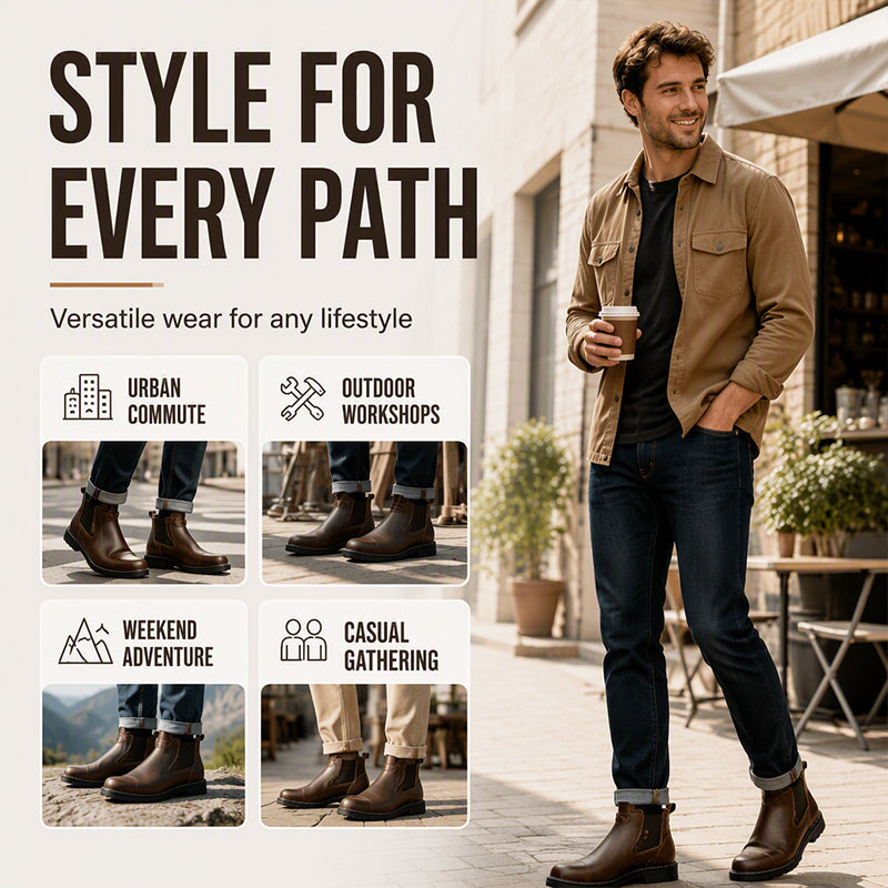 Men's Vintage British Style Martin Boots