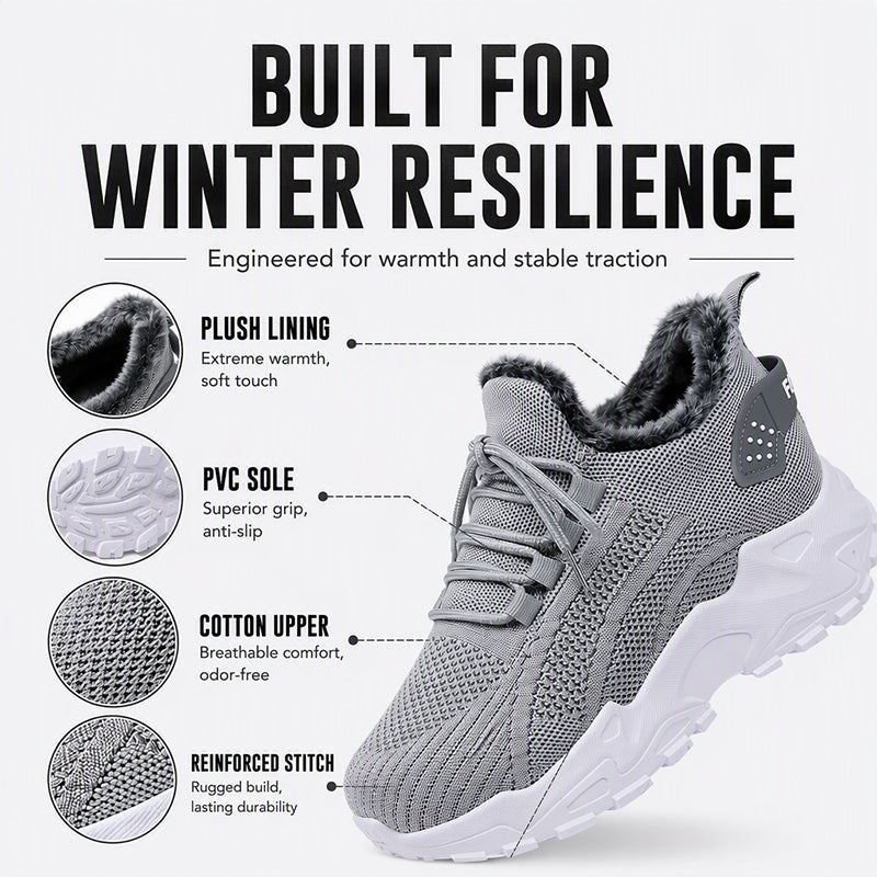 Women's Warm Winter Knit Sneakers