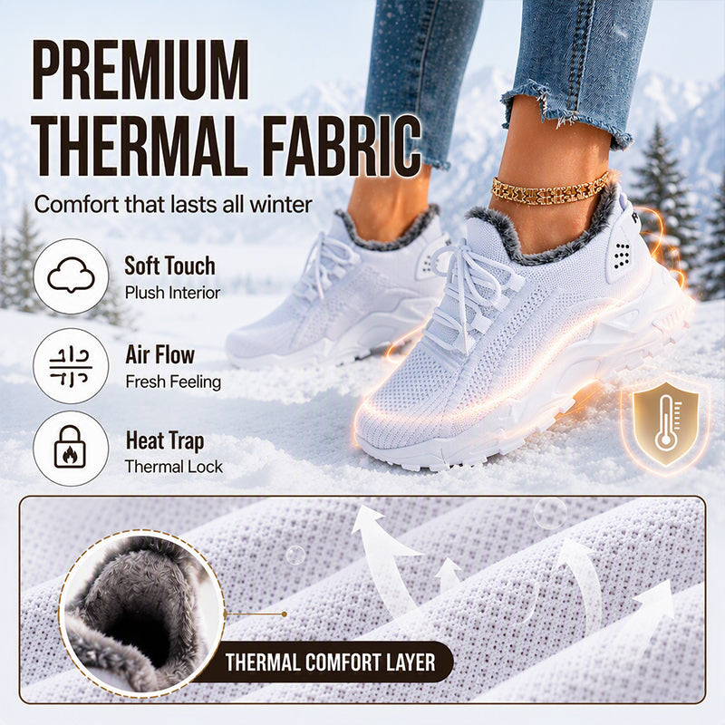 Women's Warm Winter Knit Sneakers