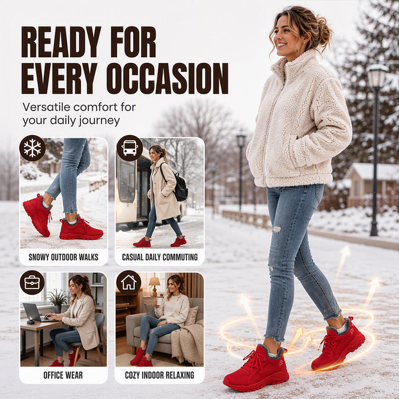 Women's Warm Winter Knit Sneakers