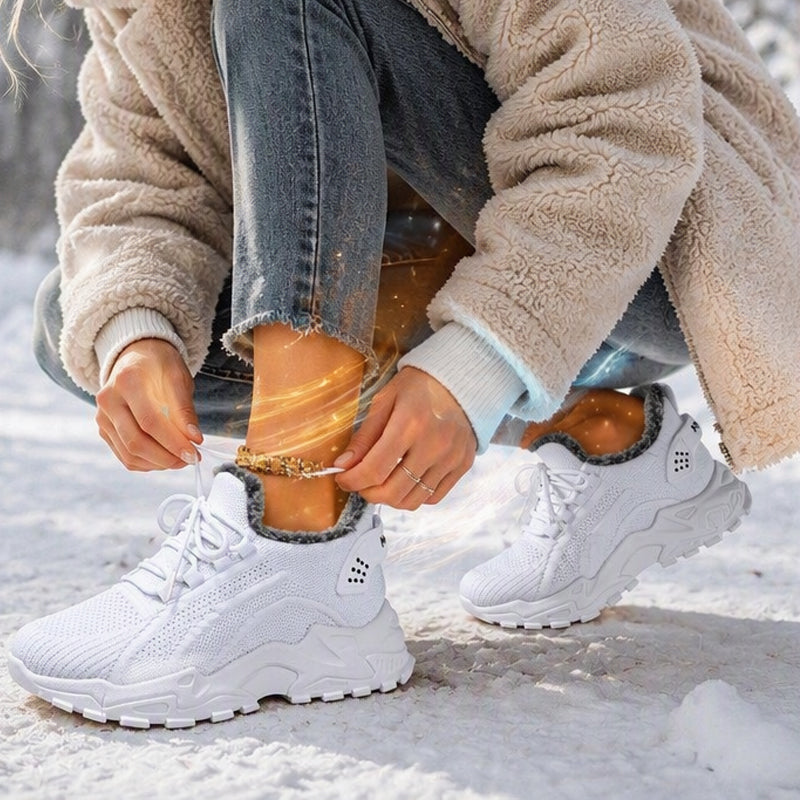 Women's Warm Winter Knit Sneakers