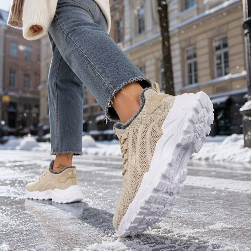 Women's Warm Winter Knit Sneakers