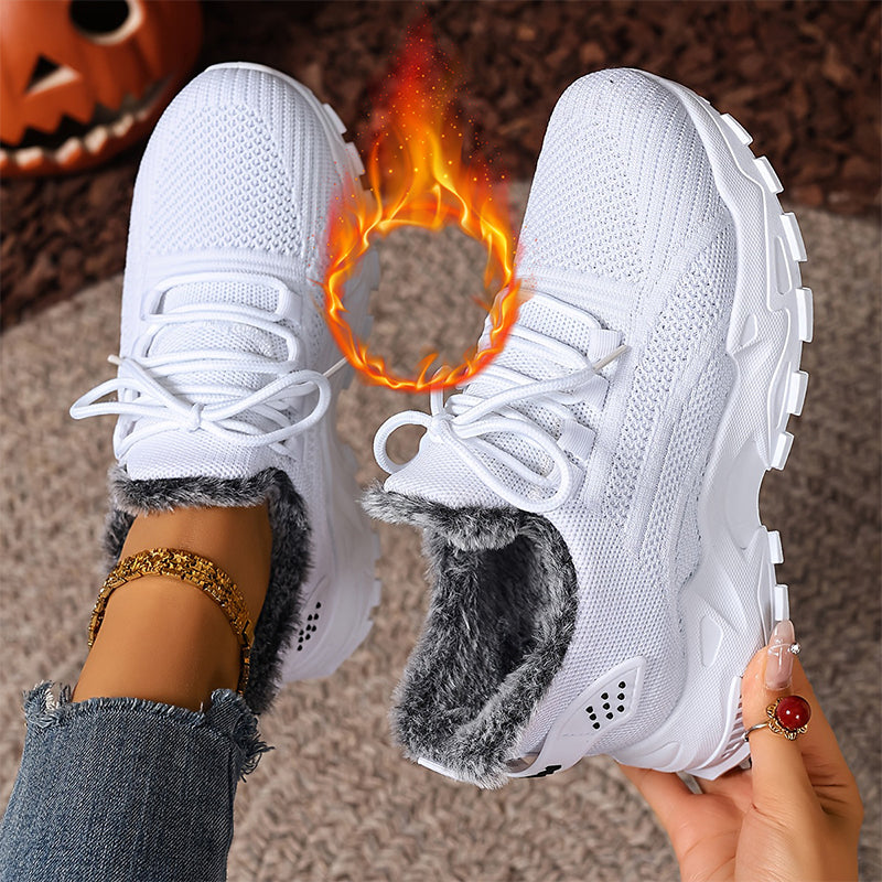 Women's Warm Winter Knit Sneakers