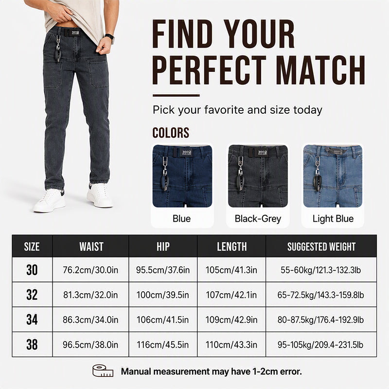 Men's Lightweight Straight-Leg Jeans