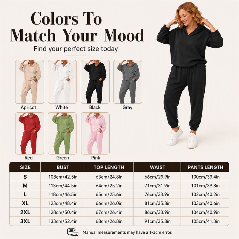 Women's Hooded Sweatshirt & Lounge Pants Set