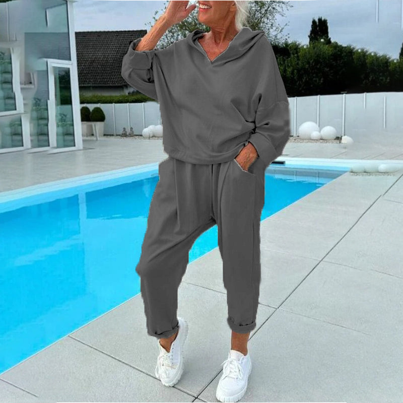Women's Hooded Sweatshirt & Lounge Pants Set