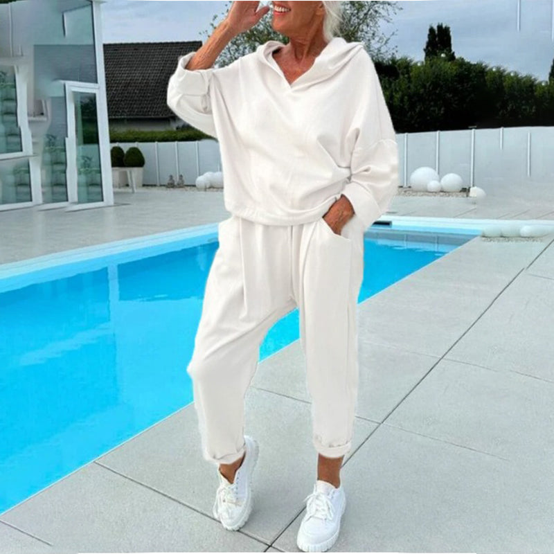 Women's Hooded Sweatshirt & Lounge Pants Set