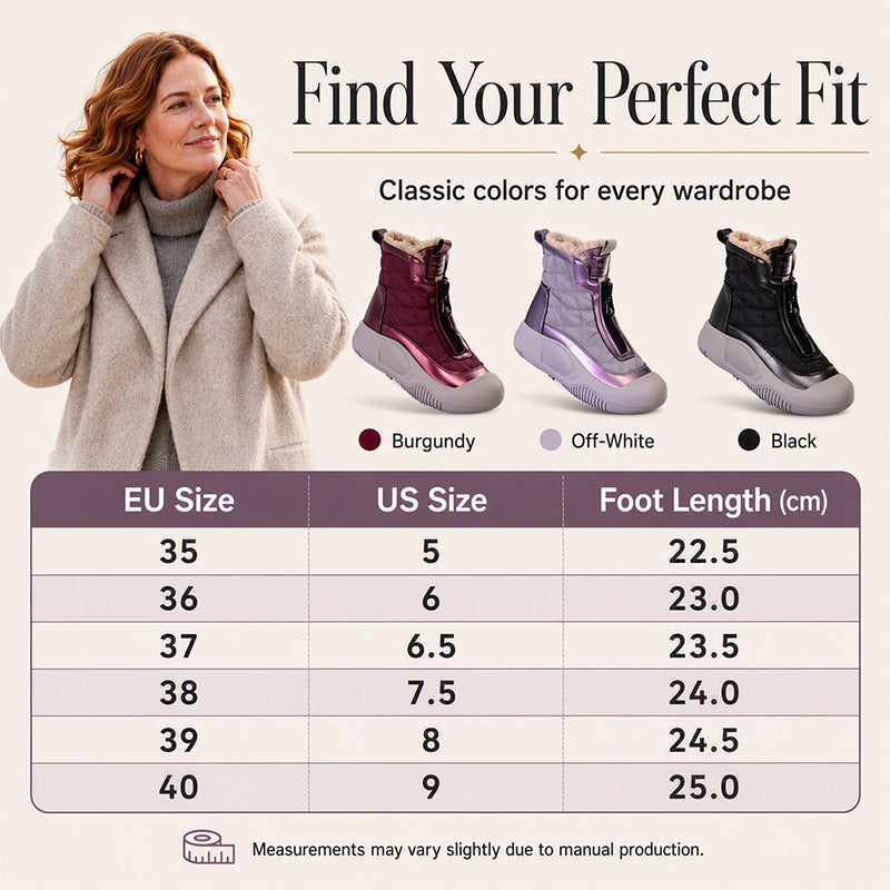 Women's Retro Waterproof Warm Snow Boots