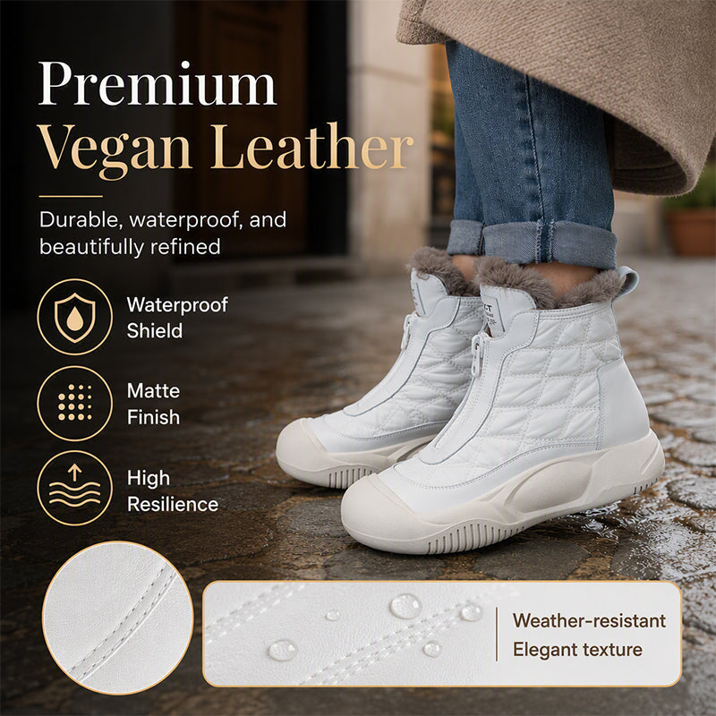 Women's Retro Waterproof Warm Snow Boots