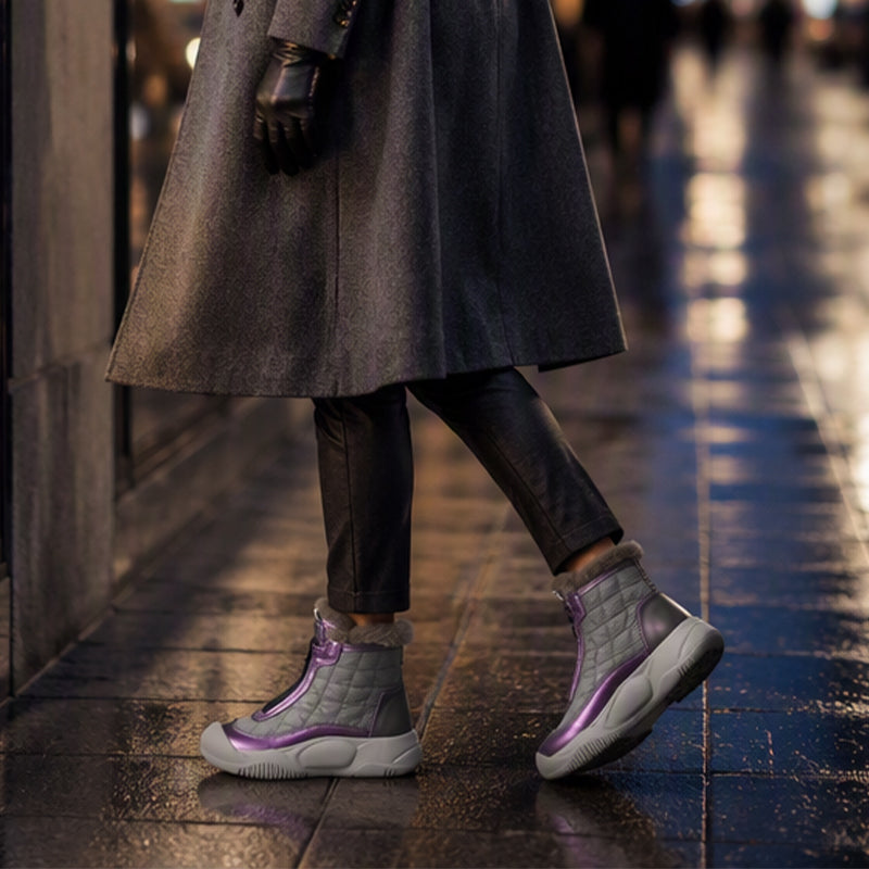 Women's Retro Waterproof Warm Snow Boots