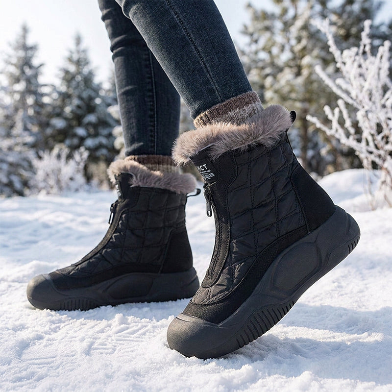 Women's Retro Waterproof Warm Snow Boots