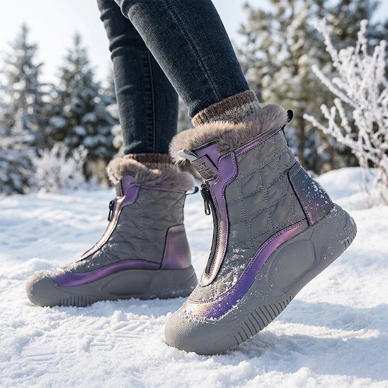 Women's Retro Waterproof Warm Snow Boots