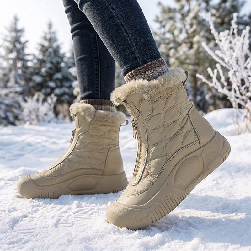 Women's Retro Waterproof Warm Snow Boots