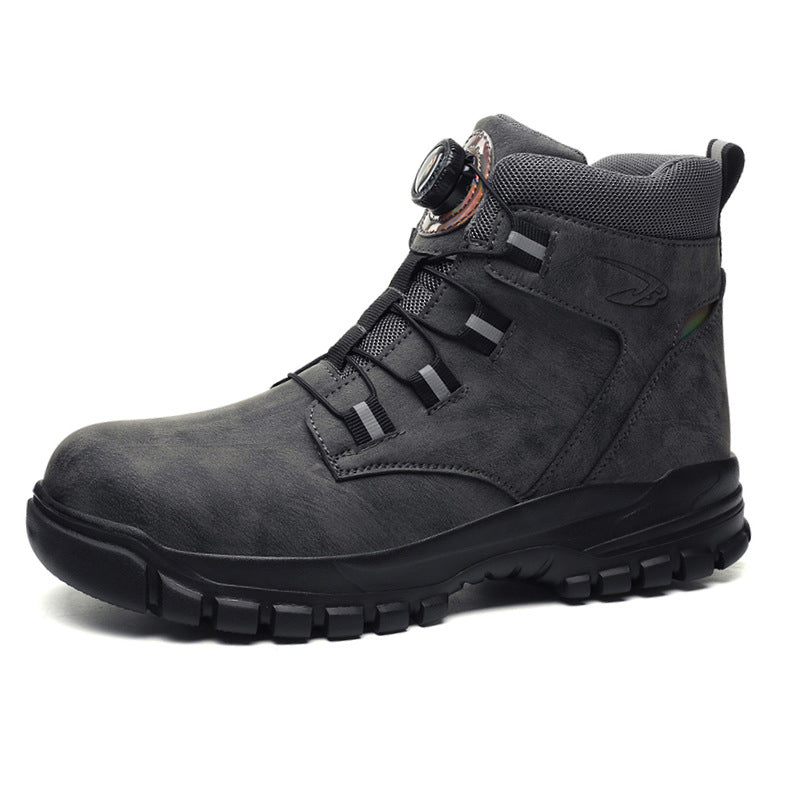 Men's Winter Anti-Smash Steel Toe Warm Shoes