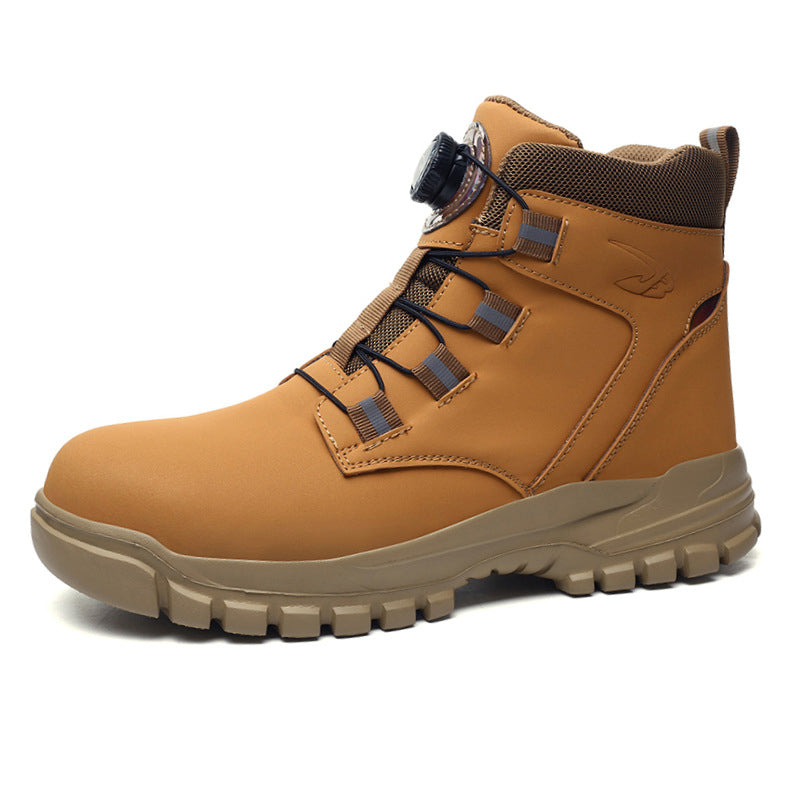Men's Winter Anti-Smash Steel Toe Warm Shoes