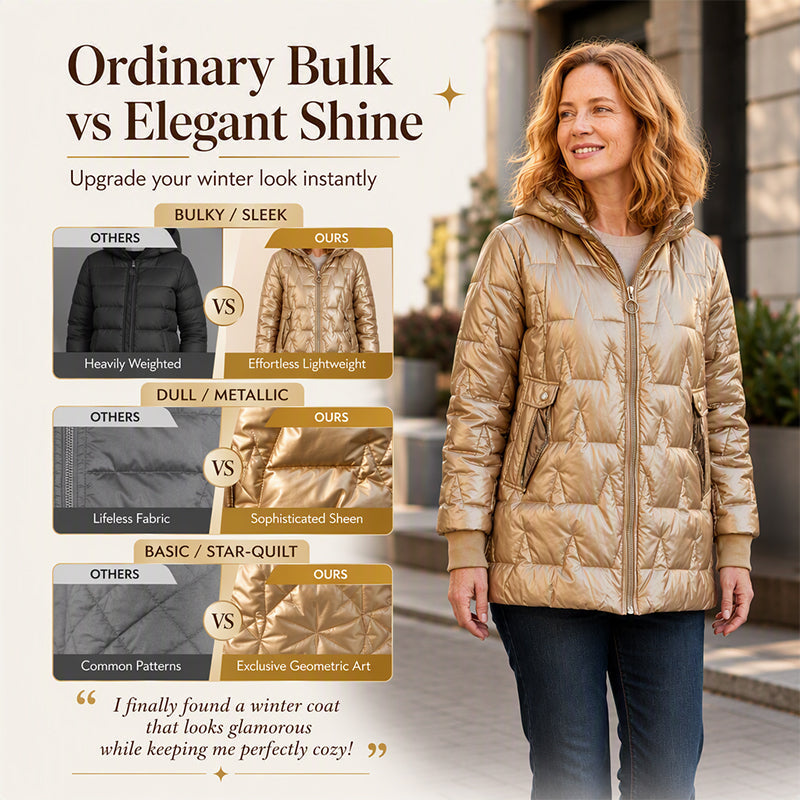Women's Winter Warm Hooded Mid-Length Coats
