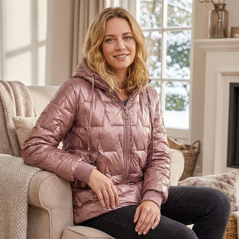 Women's Winter Warm Hooded Mid-Length Coats