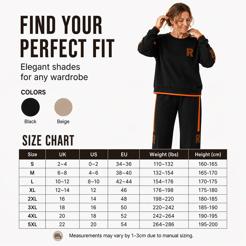 Women's Casual Sweatshirt & Wide-Leg Pants Set