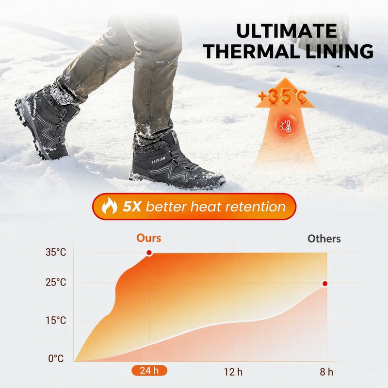 Unisex Thermal Winter Outdoor Ankle Boots