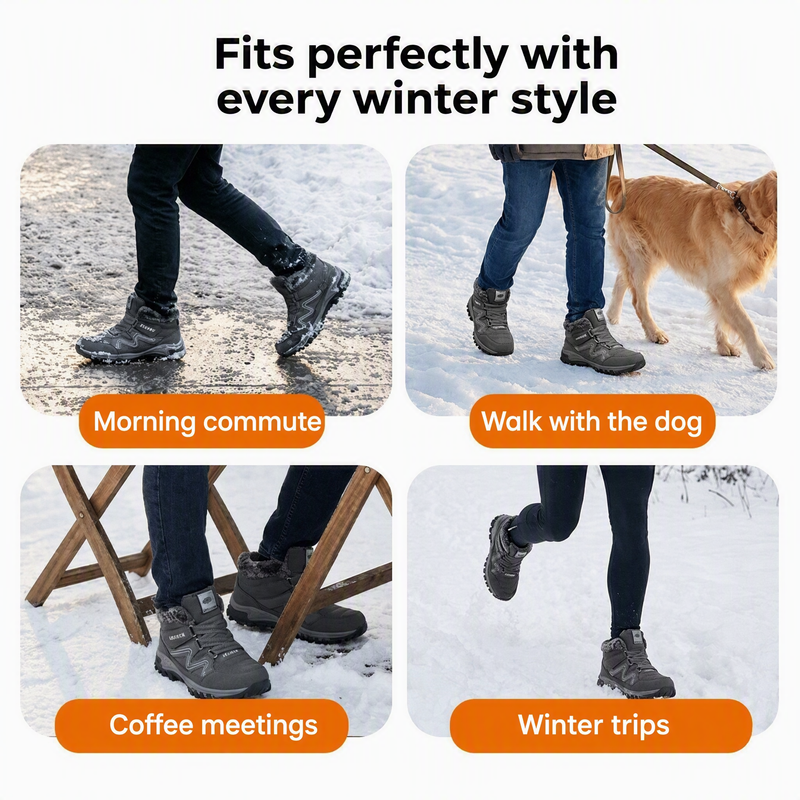 Unisex Thermal Winter Outdoor Ankle Boots