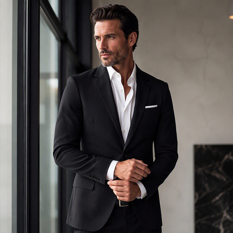 Men's Casual Single-Breasted Slim-Fit Blazer