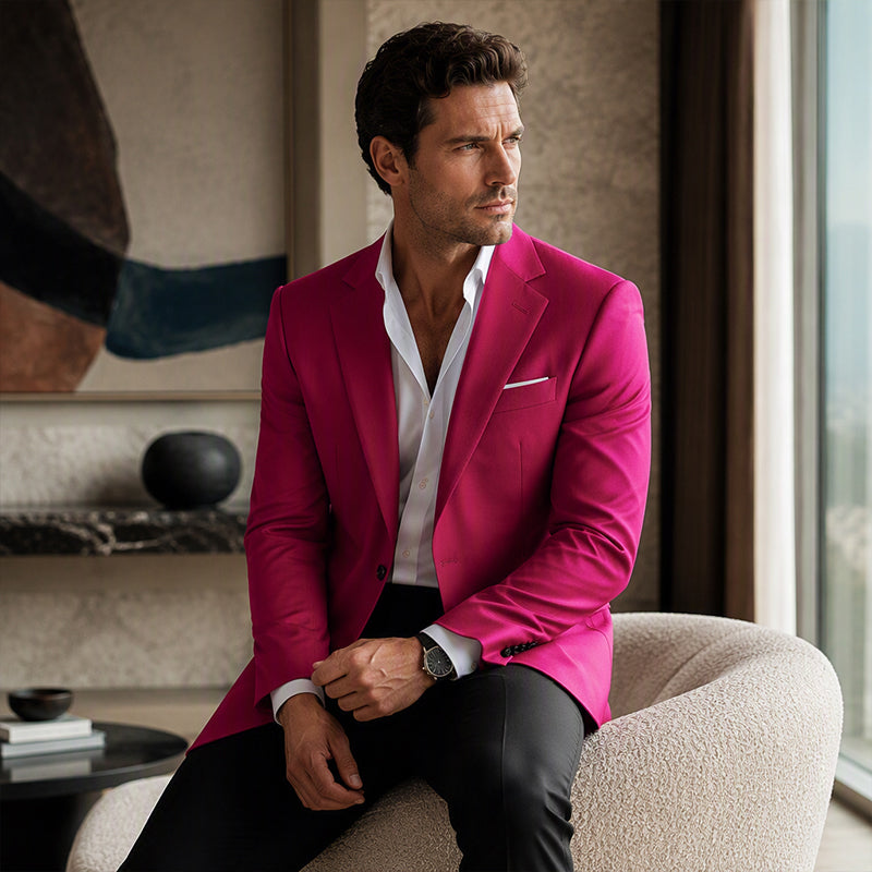 Men's Casual Single-Breasted Slim-Fit Blazer