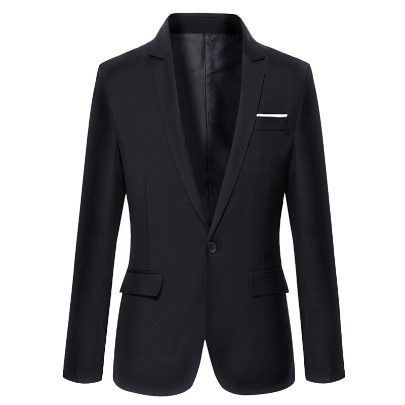 Men's Casual Single-Breasted Slim-Fit Blazer