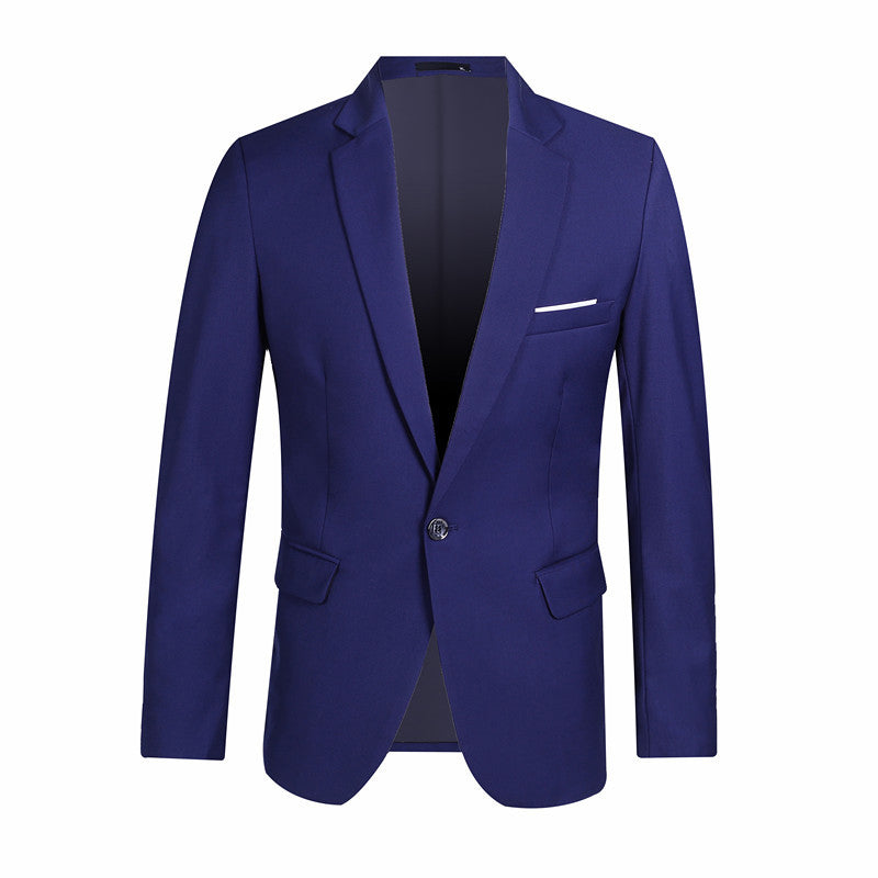 Men's Casual Single-Breasted Slim-Fit Blazer