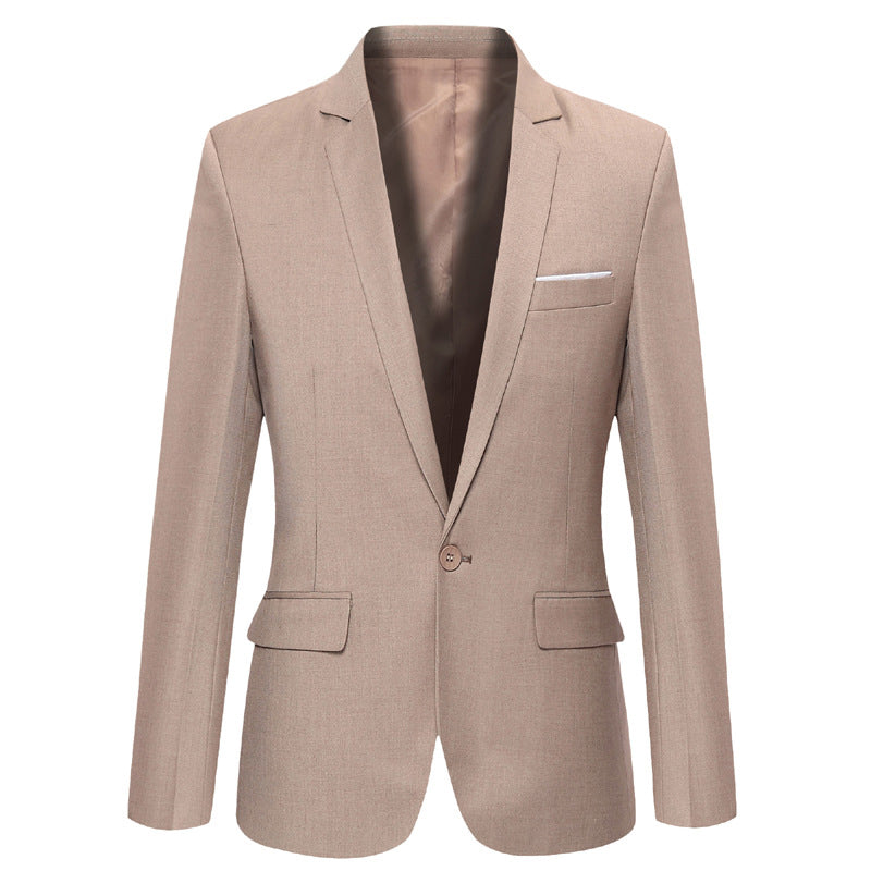 Men's Casual Single-Breasted Slim-Fit Blazer