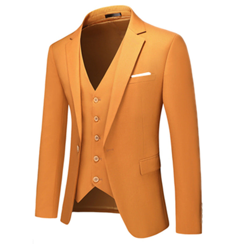 Men's Casual Single-Breasted Slim-Fit Blazer