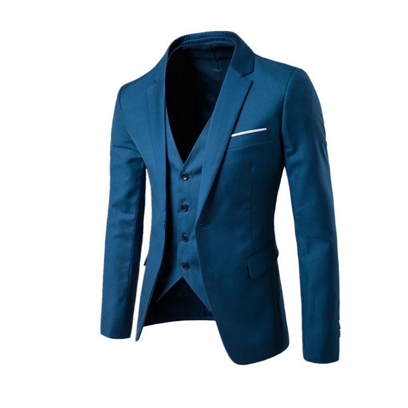 Men's Casual Single-Breasted Slim-Fit Blazer
