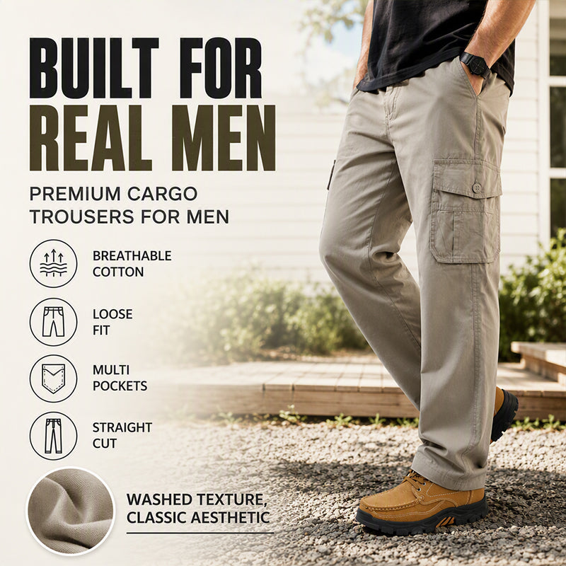 Men's Casual Loose-Fit Cargo Pants