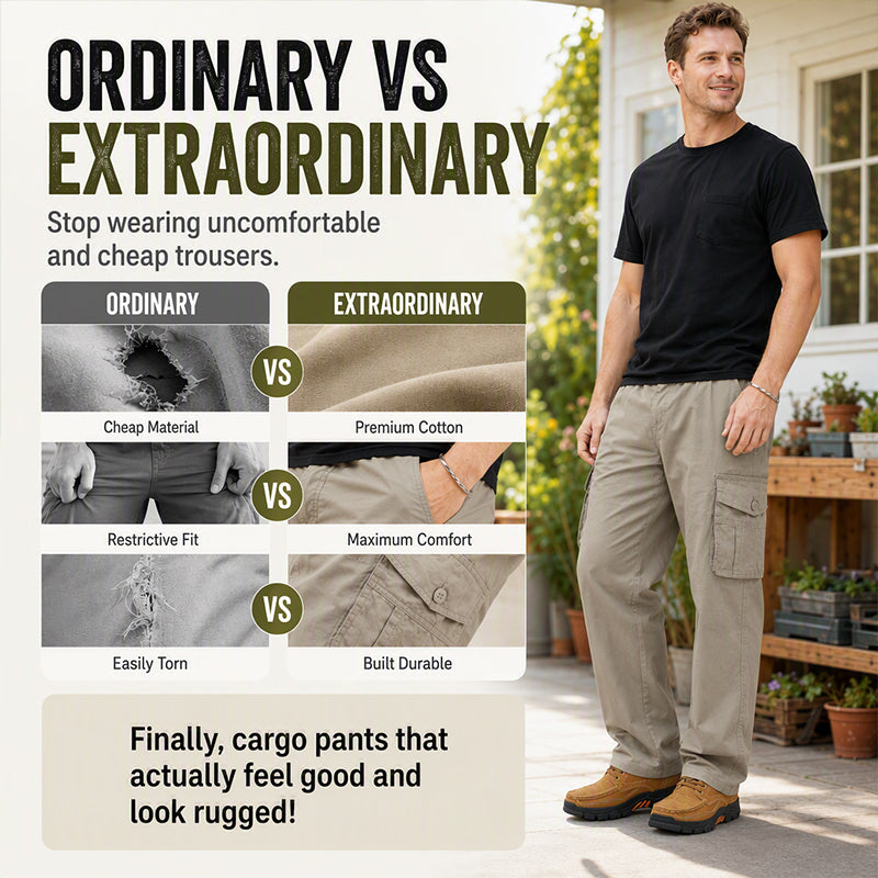 Men's Casual Loose-Fit Cargo Pants