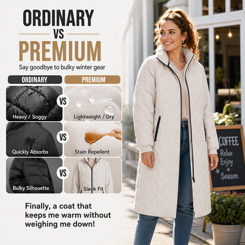 Unisex Mid-Length Padded Winter Coat