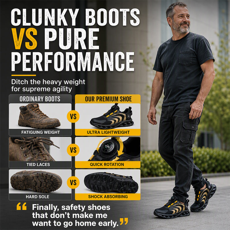 Breathable Steel-Toe Safety Shoes