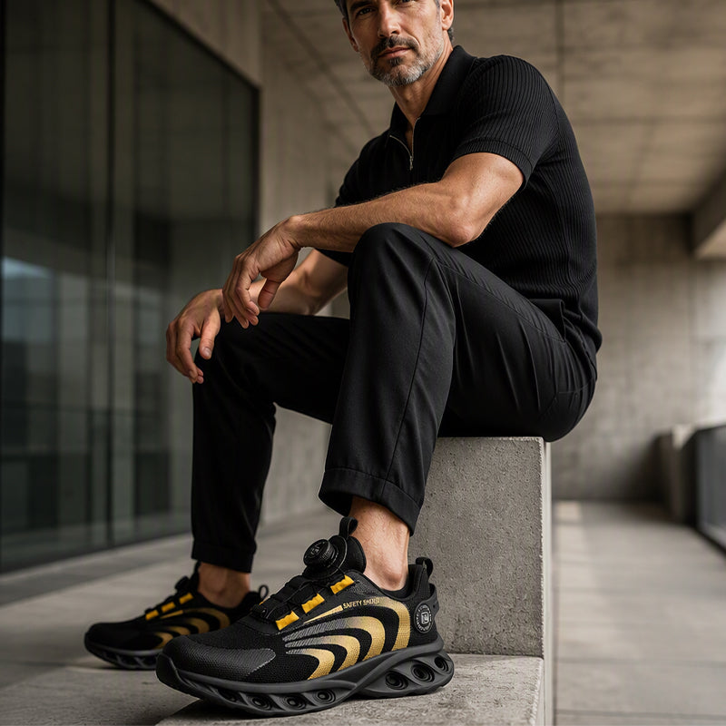 Breathable Steel-Toe Safety Shoes