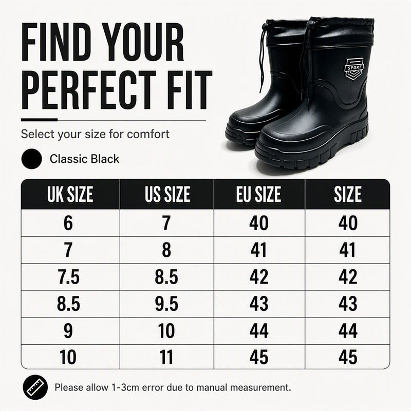 Men's Waterproof Non-Slip Rain Boots