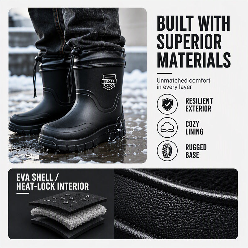 Men's Waterproof Non-Slip Rain Boots