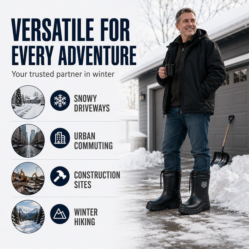 Men's Waterproof Non-Slip Rain Boots