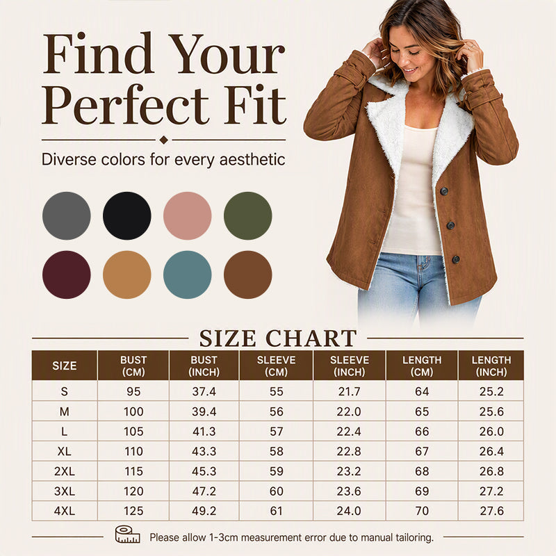 Women's Warm-Lined Lapel Collar Jacket