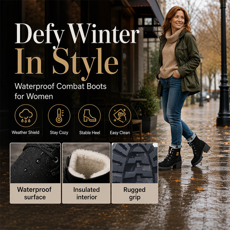 Women's Winter Chunky Block Heel Boots