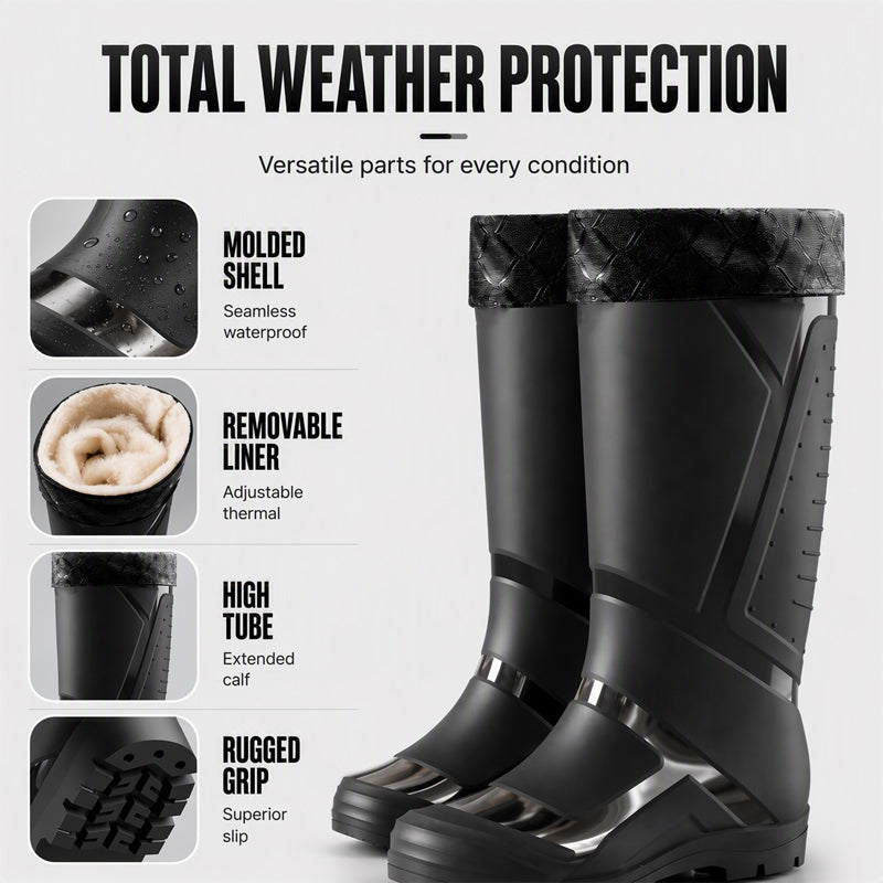 Men's High-Top Non-Slip Rain Boots