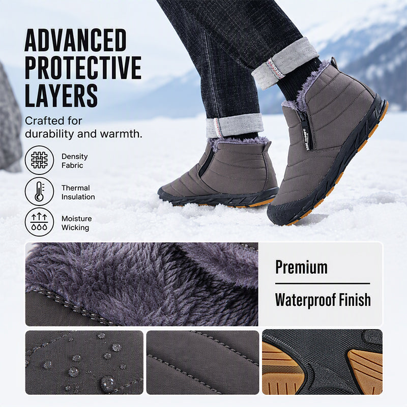 Men's Warm Faux Fur Winter Snow Boots