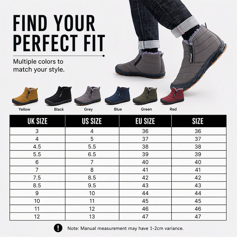 Men's Warm Faux Fur Winter Snow Boots