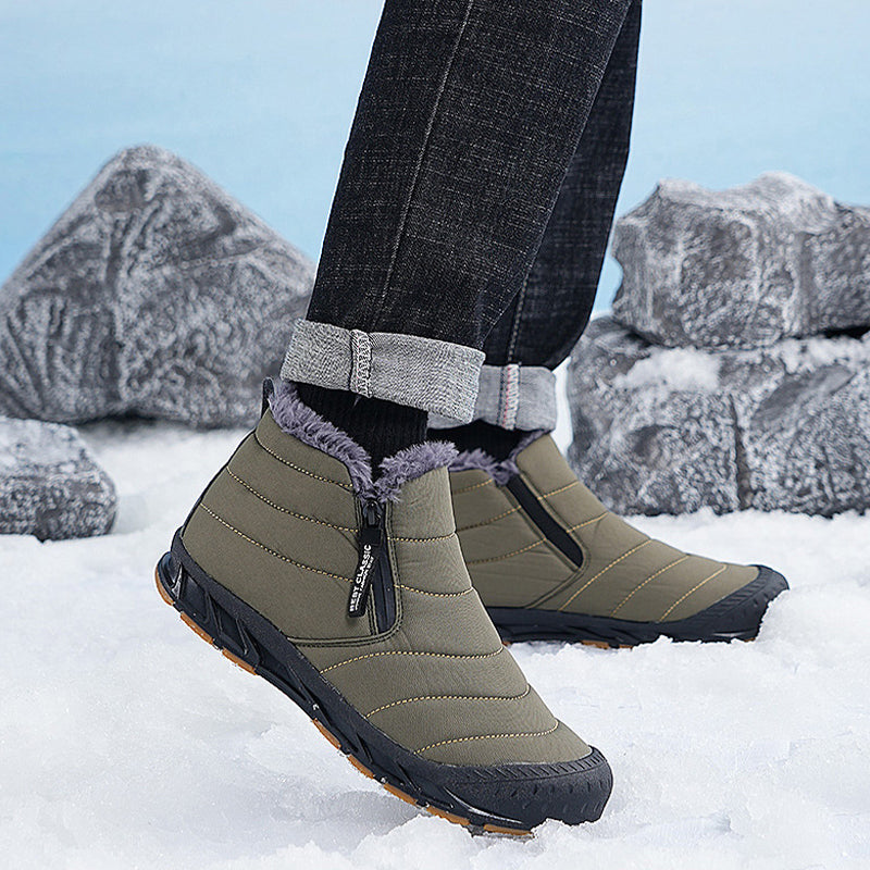 Men's Warm Faux Fur Winter Snow Boots
