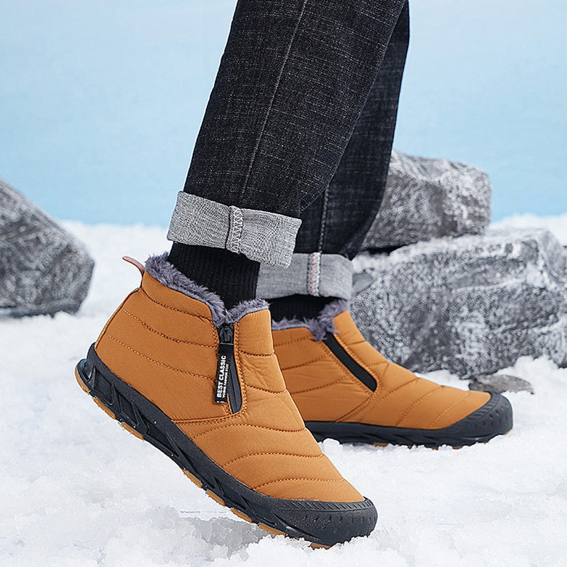Men's Warm Faux Fur Winter Snow Boots